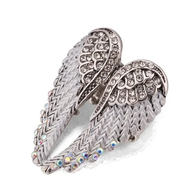 2019 Stylish Gold Angel Wings Ring