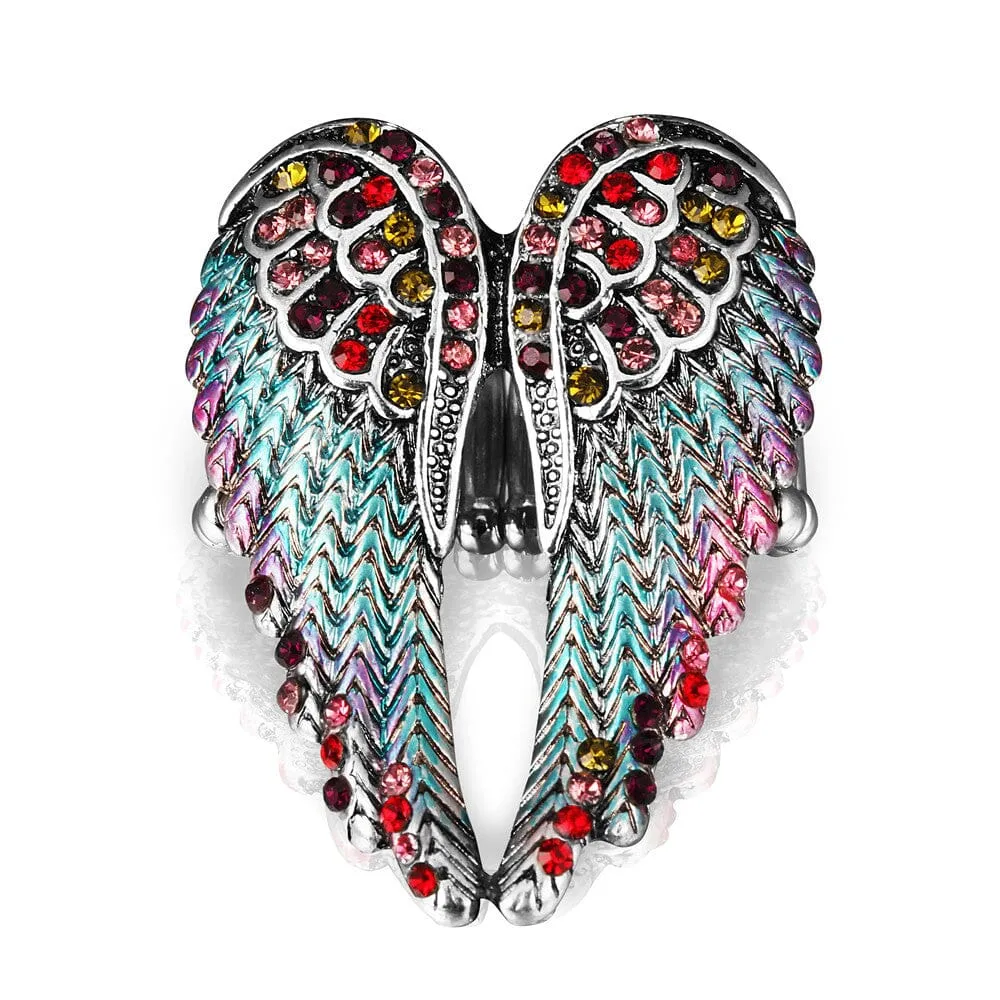 2019 Stylish Gold Angel Wings Ring