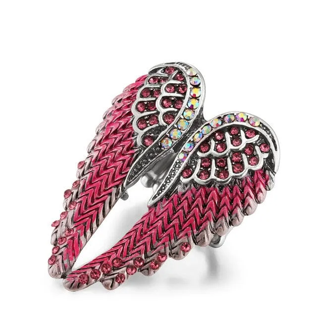 2019 Stylish Gold Angel Wings Ring