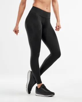 2XU Women's Mid-Rise Compression Tight -WA2864B (BLK/DBK)