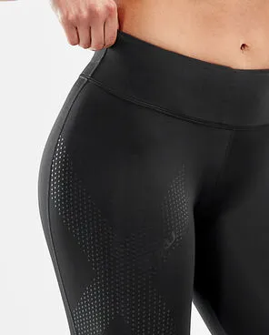 2XU Women's Mid-Rise Compression Tight -WA2864B (BLK/DBK)