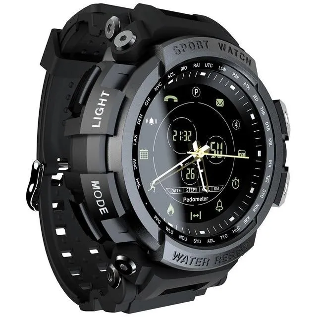 5 ATM Waterproof Bluetooth Sports Smartwatch with Call Reminder for Men