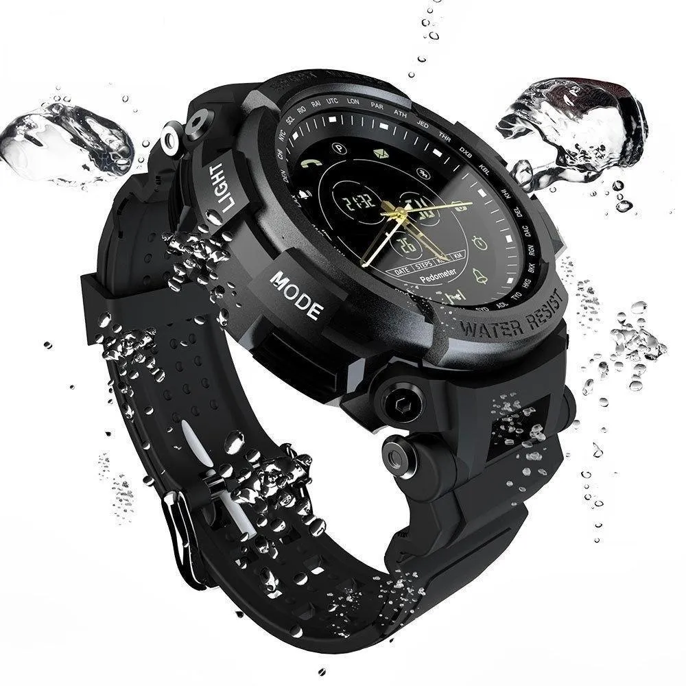 50 Meter Waterproof Sport Smartwatch with Bluetooth Call Remind for IOS