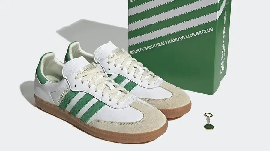 ADIDAS SAMBA OG SPORTY & RICH WHITE GREEN