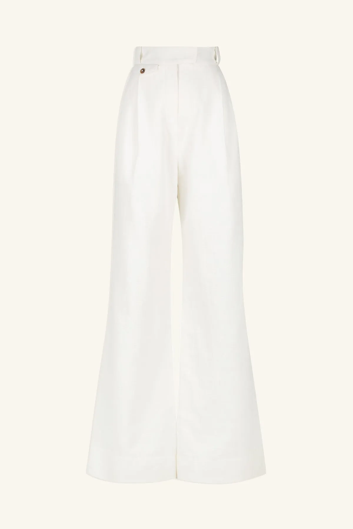 AKUA HIGH WAISTED TAILORED PANT - COCONUT