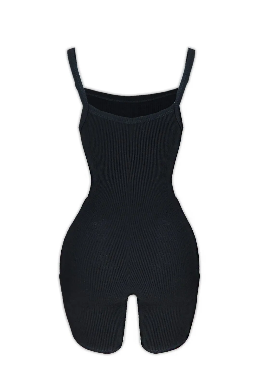 All or Nothing Ribbed Tight Romper