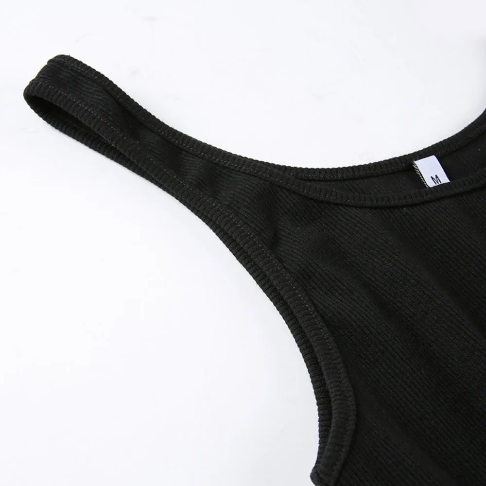 Basic Sleeveless Fitness Bodysuit