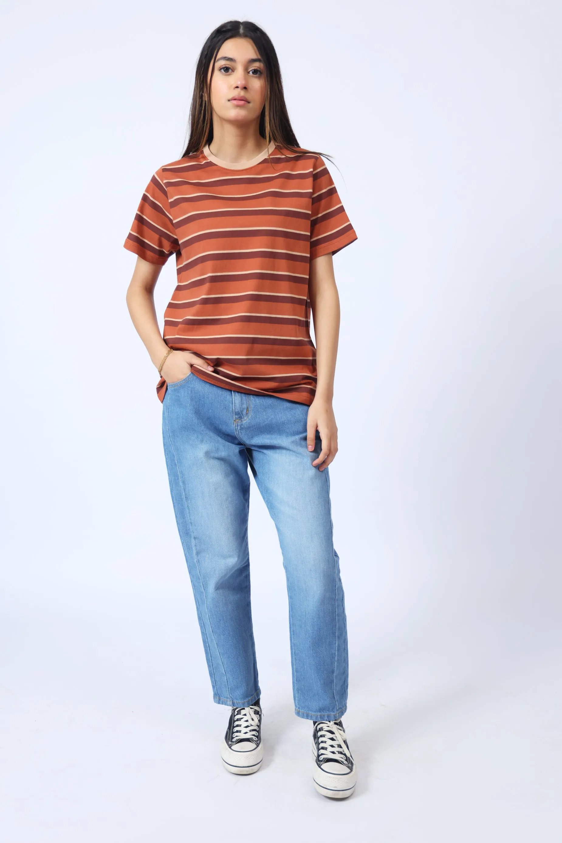 BASIC STRIPED TEE