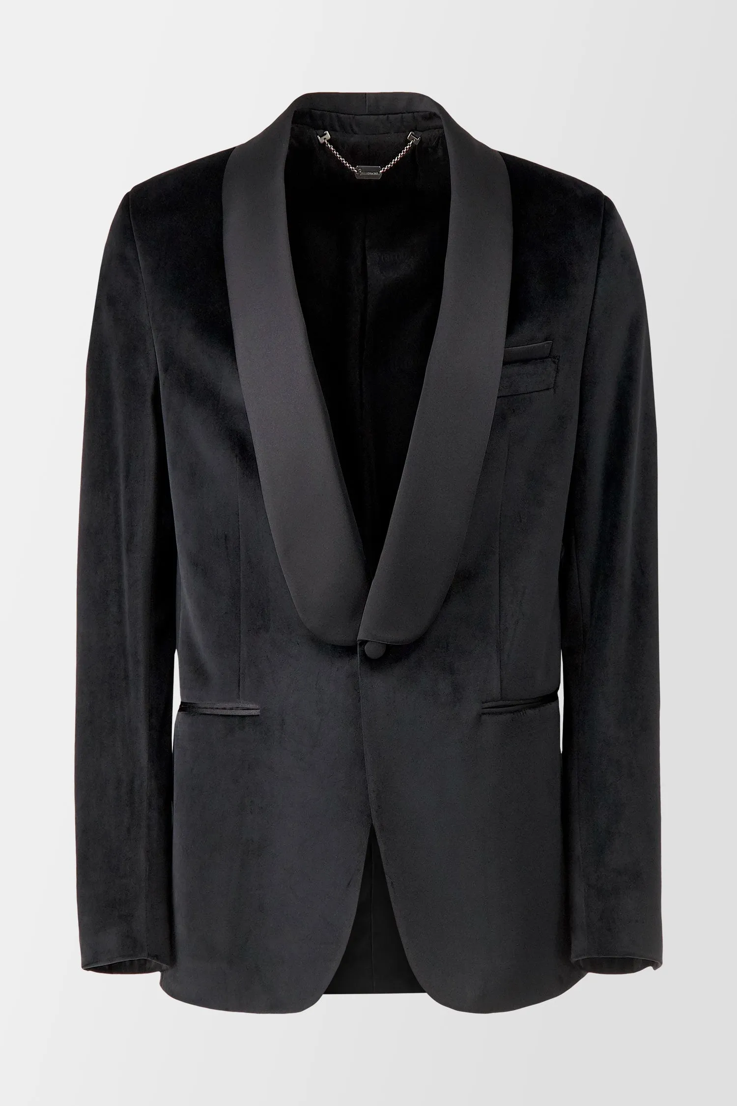 Billionaire Elegant Black Tailored Fit Blazer