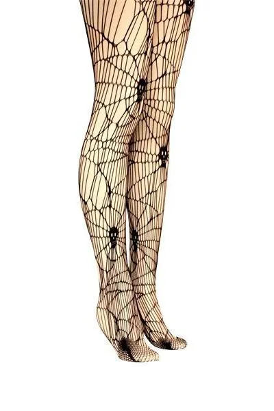 Black Skull Theme Fishnet Tight Pantyhose Stocking