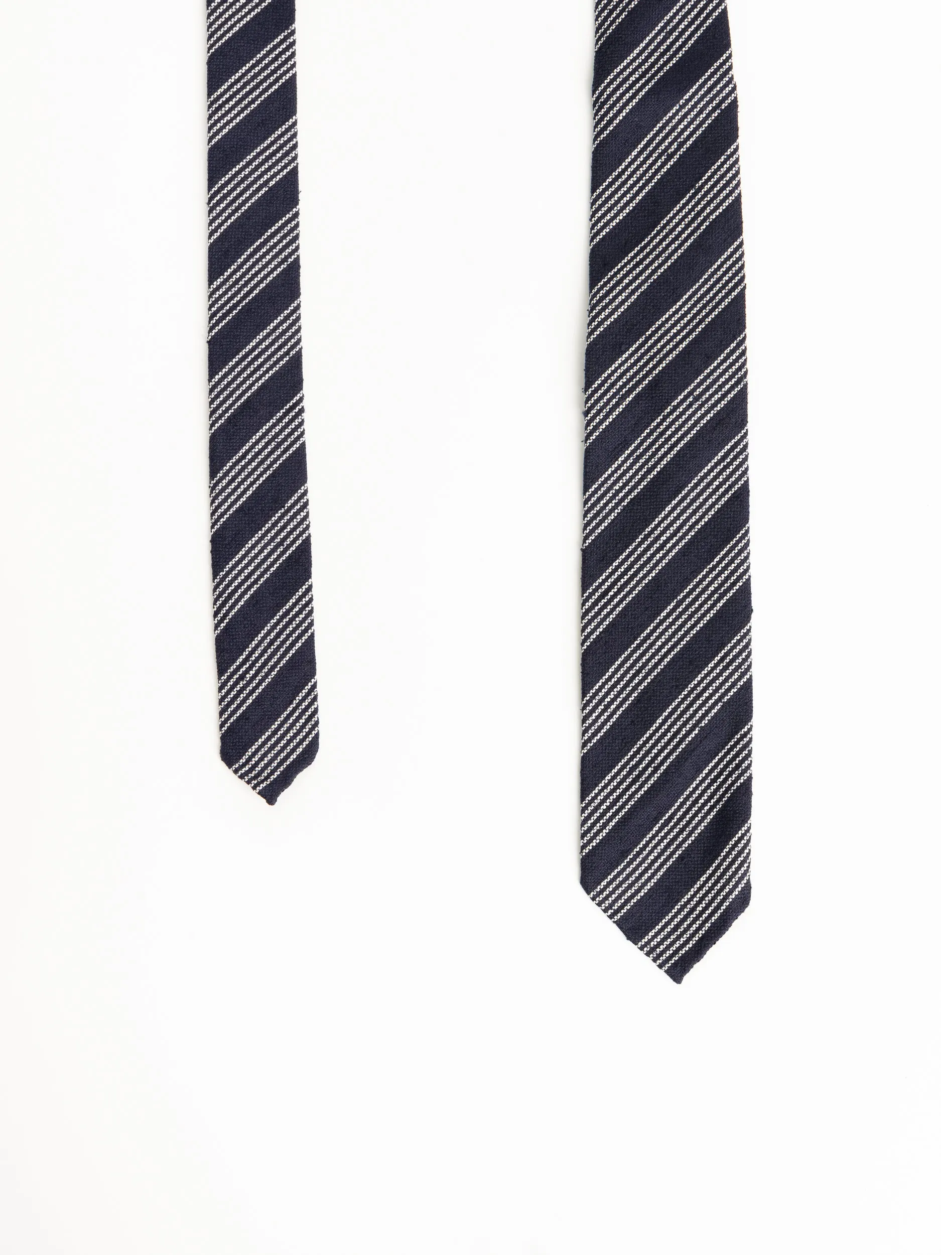 Blue/White Striped Tie