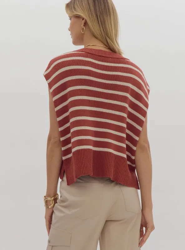 Brick Striped Top