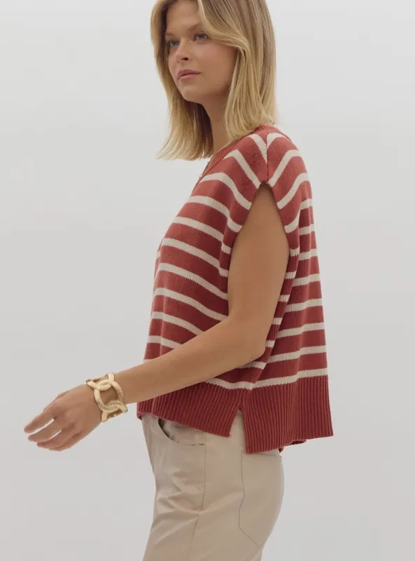 Brick Striped Top