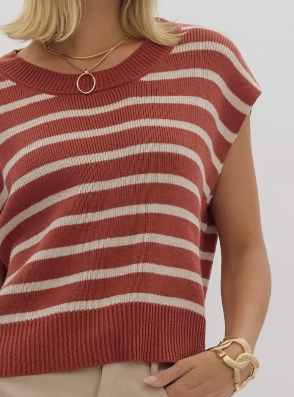 Brick Striped Top