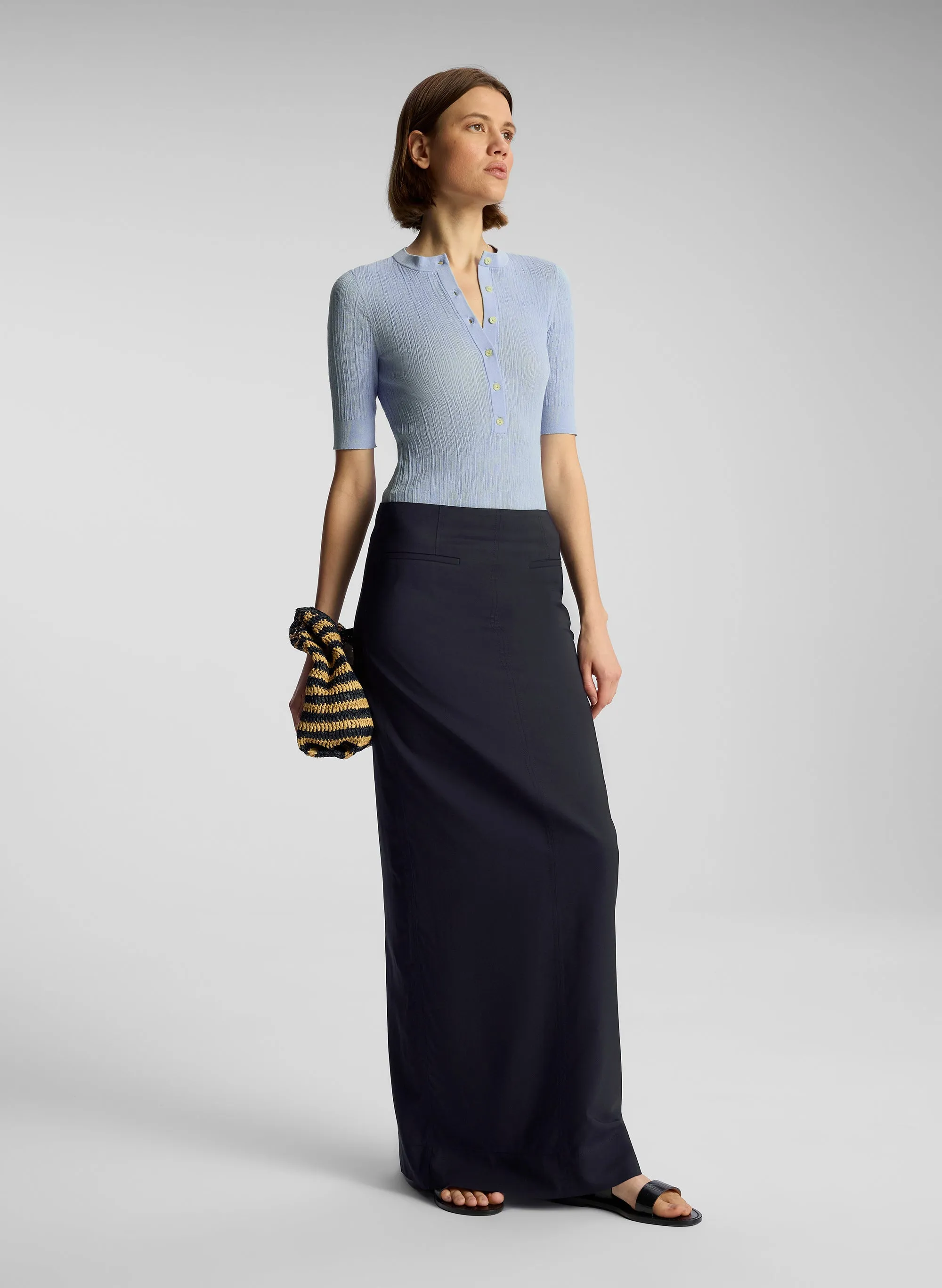 Brynn Tailored Maxi Skirt