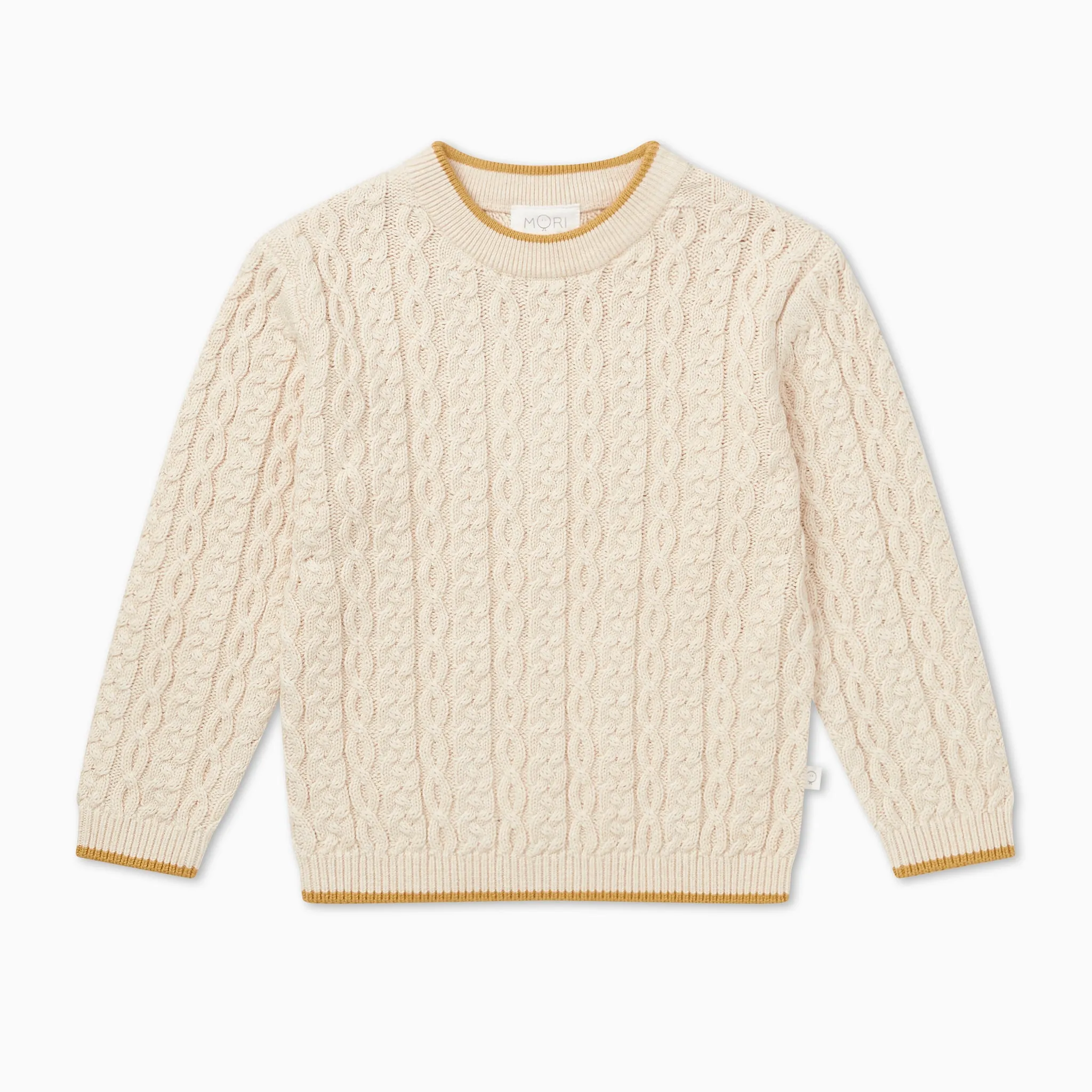 Cable Knit Tipped Sweater