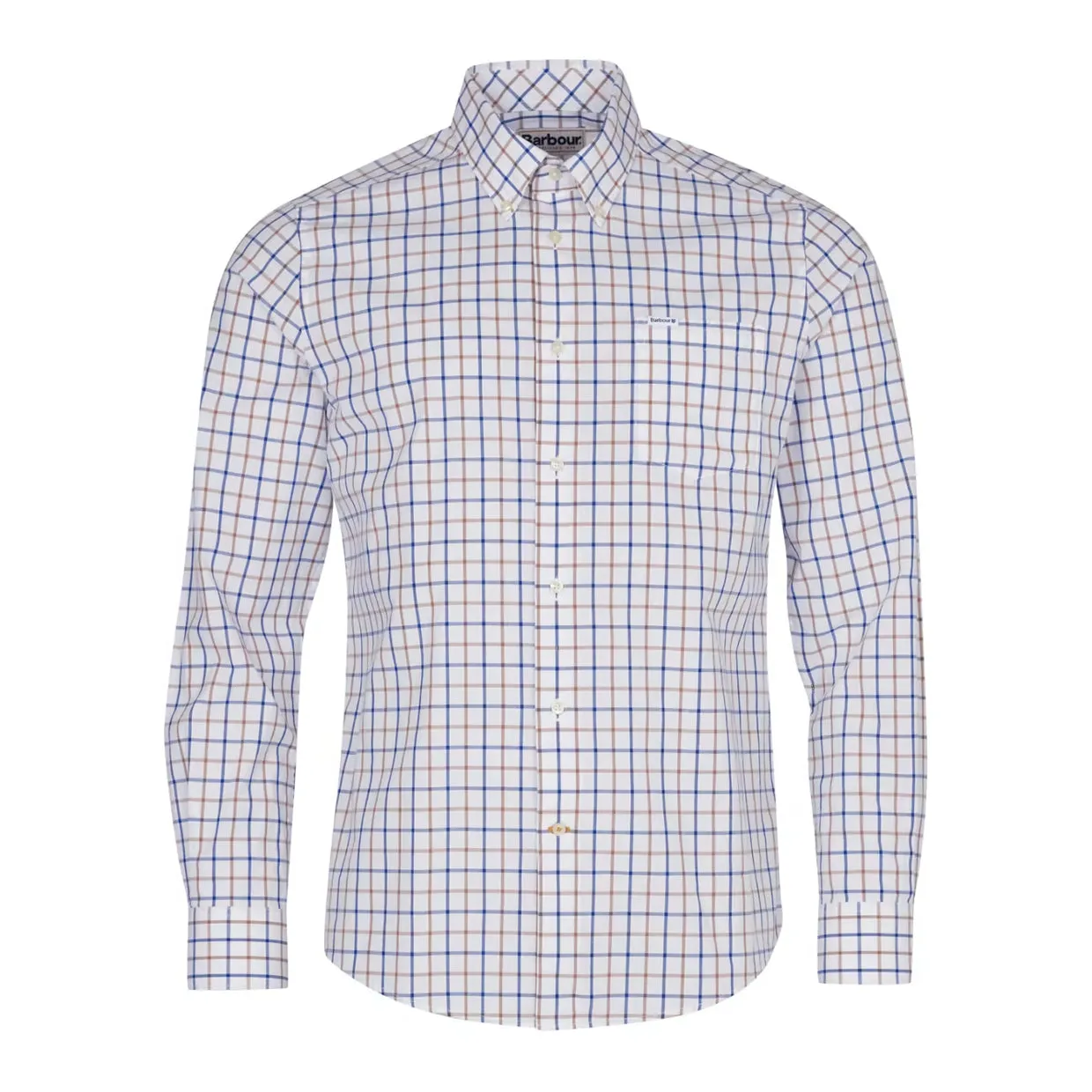 Camicia Barbour Bradwell Tailored Beige / Bianco / Blu