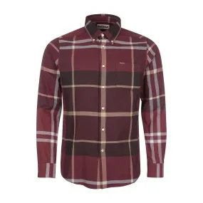 Camicia Barbour Dunoon Tailored Shirt Bordeaux