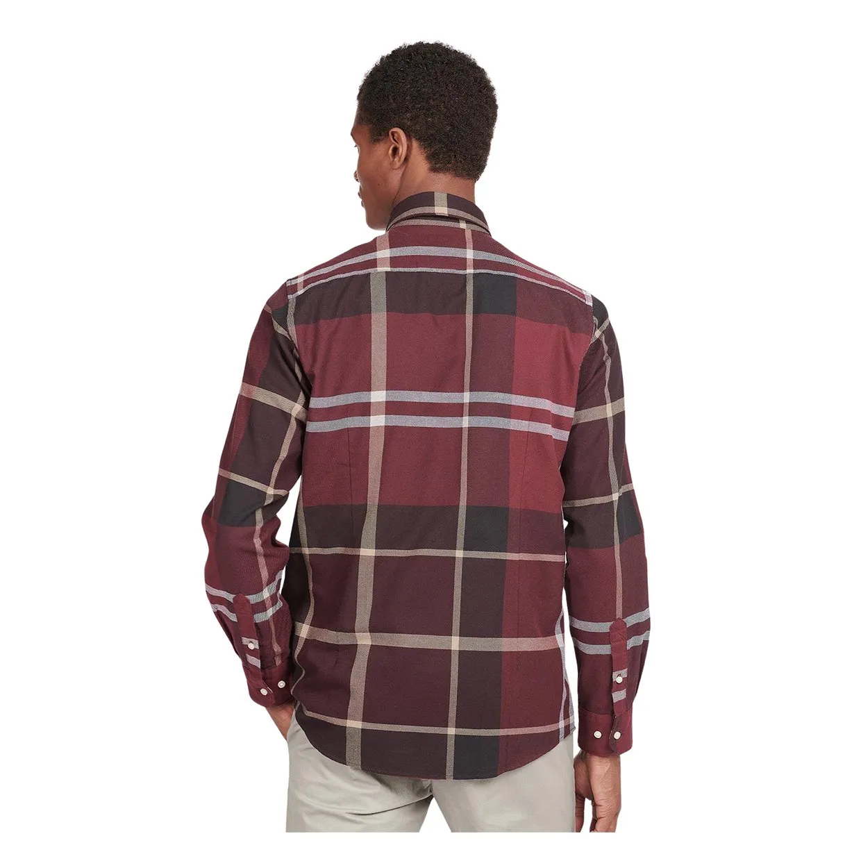 Camicia Barbour Dunoon Tailored Shirt Bordeaux