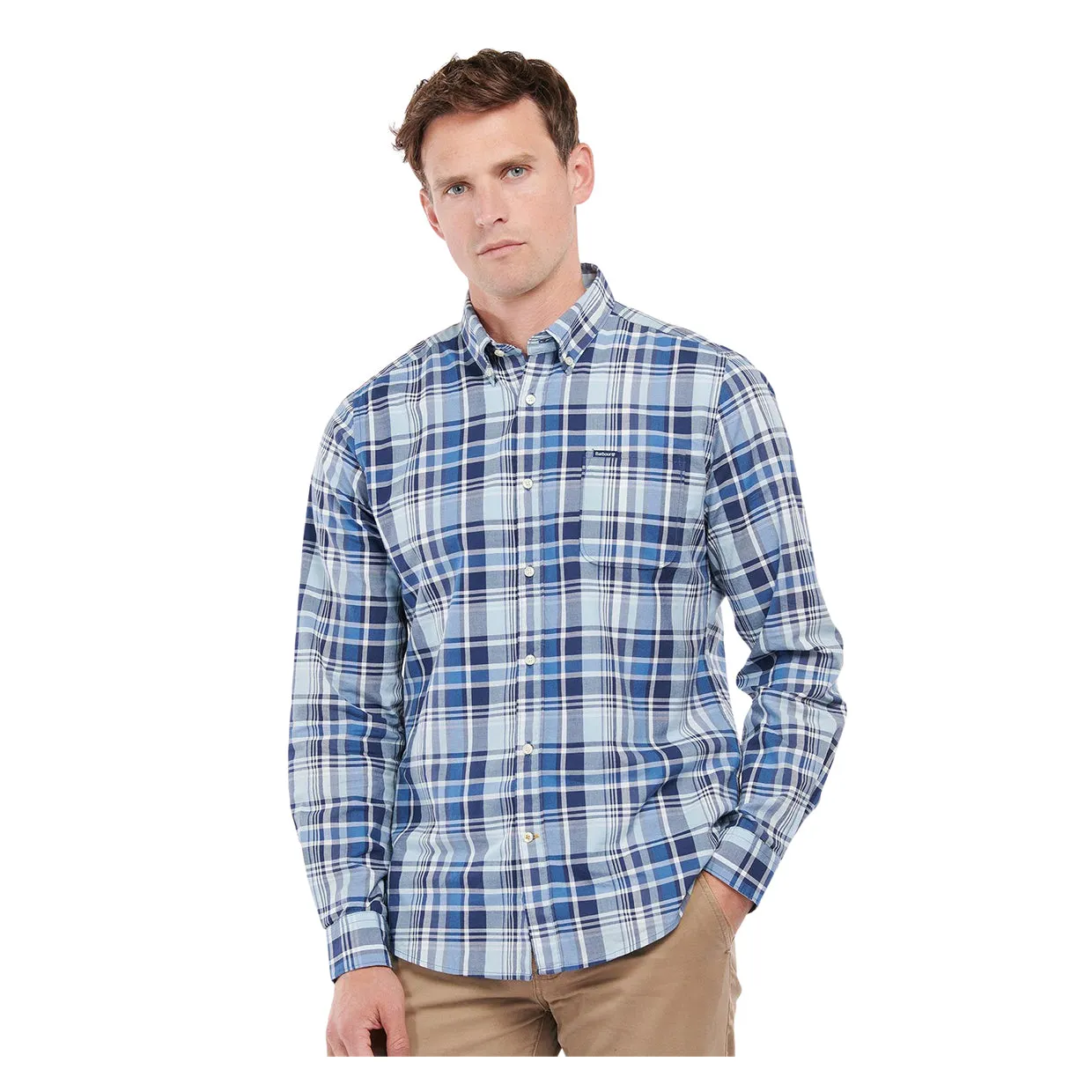 Camicia Barbour Elmwood Tailored Blu Multicolor