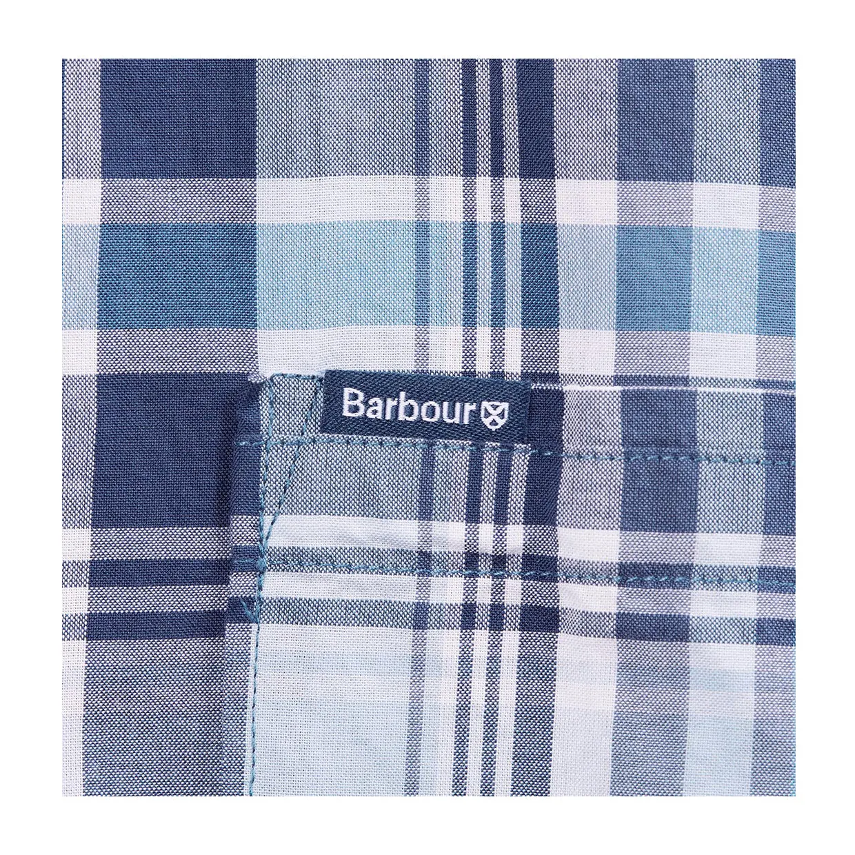 Camicia Barbour Elmwood Tailored Blu Multicolor