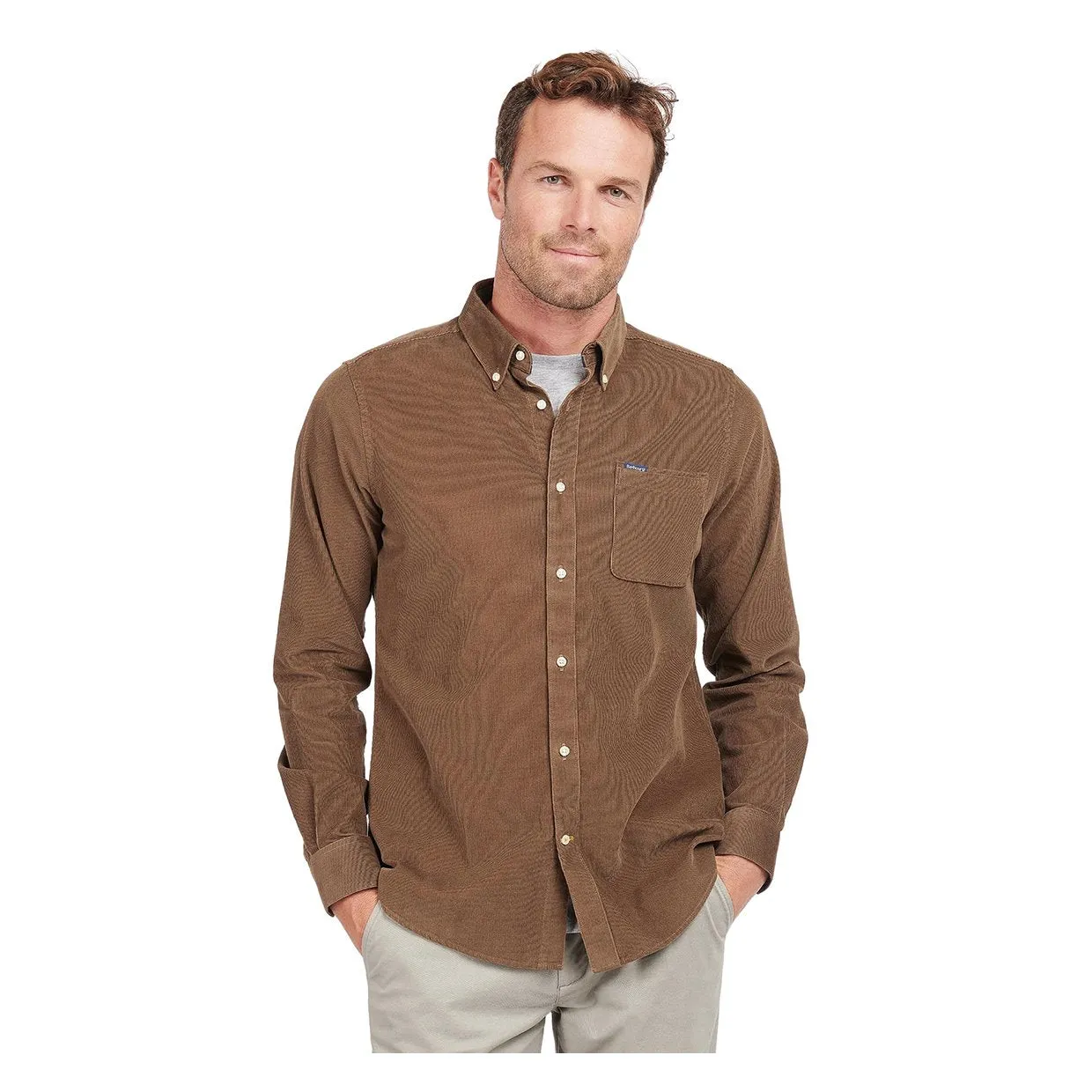 Camicia Barbour Ramsey Tailored Marrone