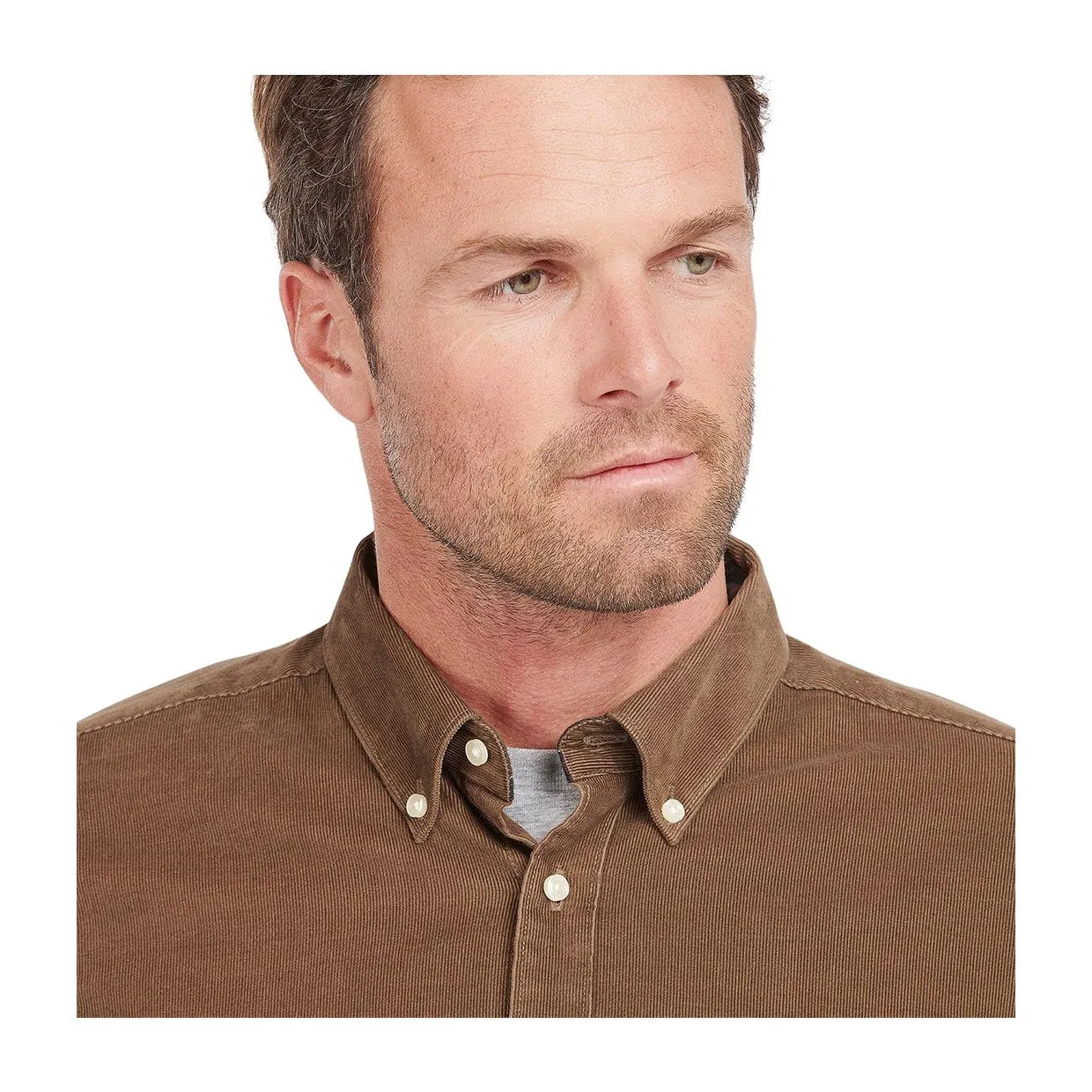 Camicia Barbour Ramsey Tailored Marrone