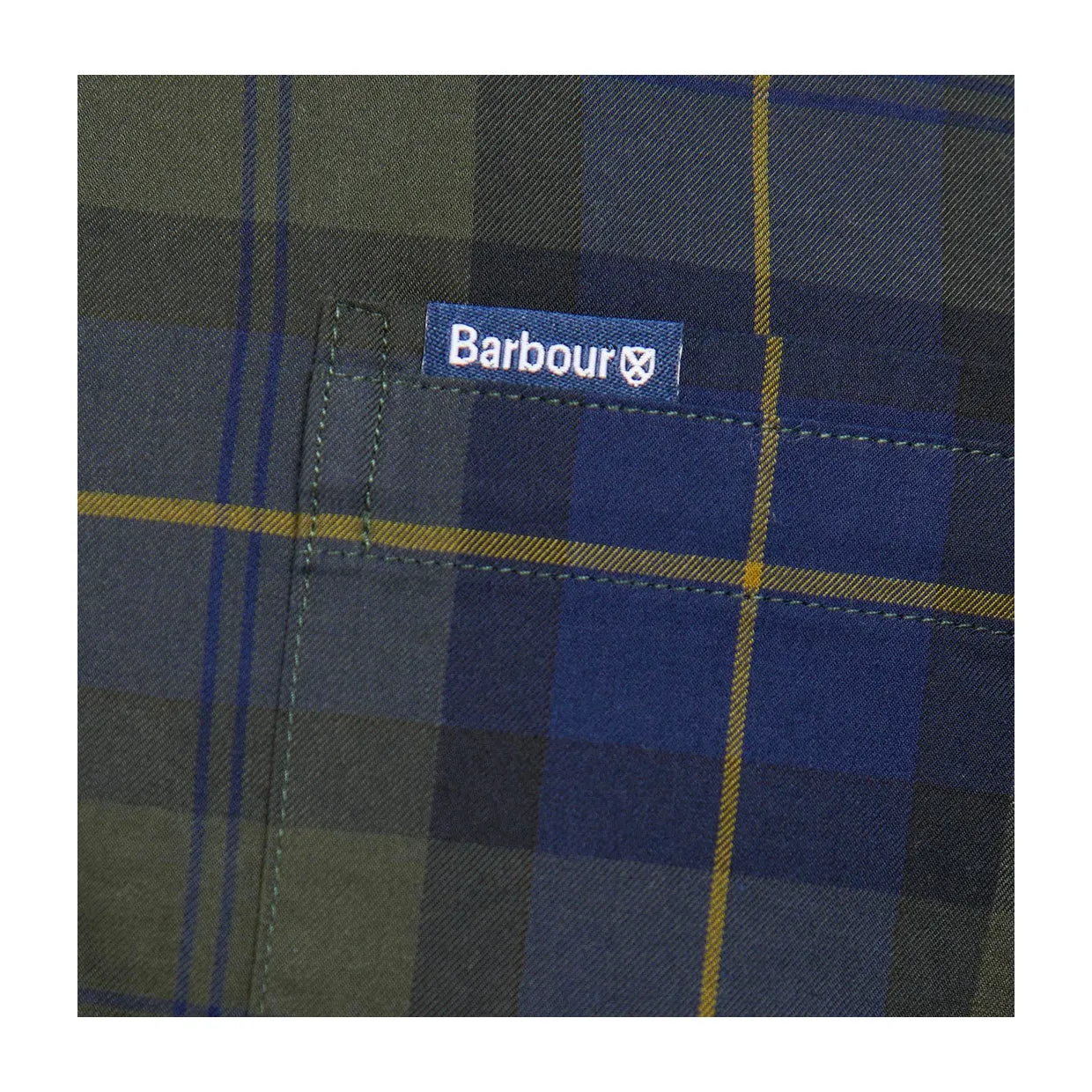 Camicia Barbour Wetheram Tailored Verde / Blu