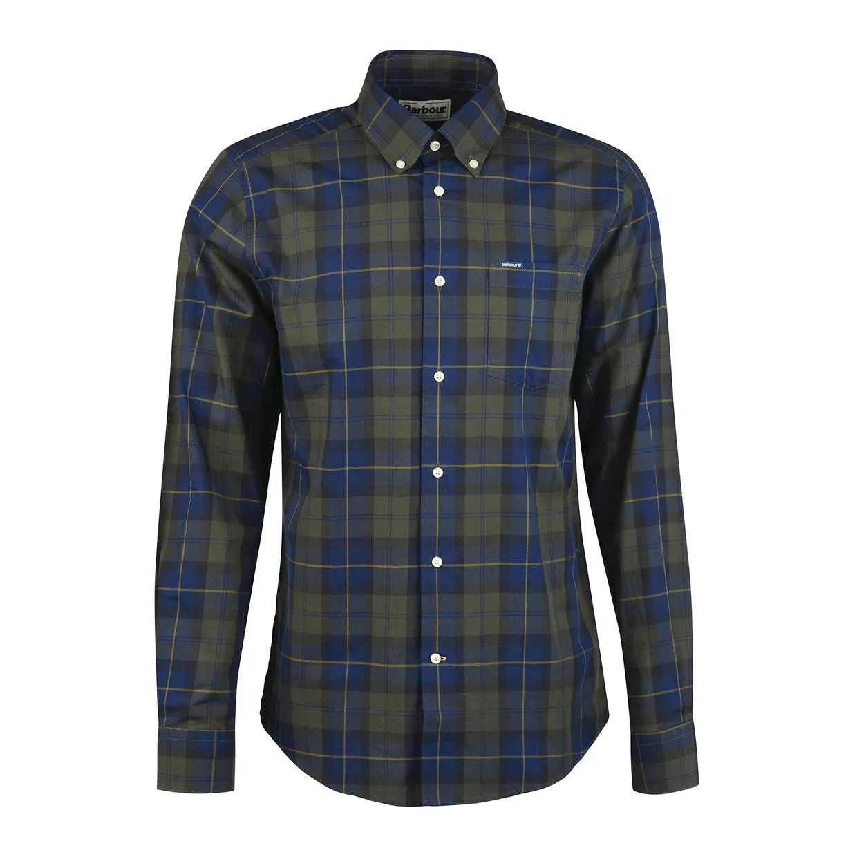 Camicia Barbour Wetheram Tailored Verde / Blu