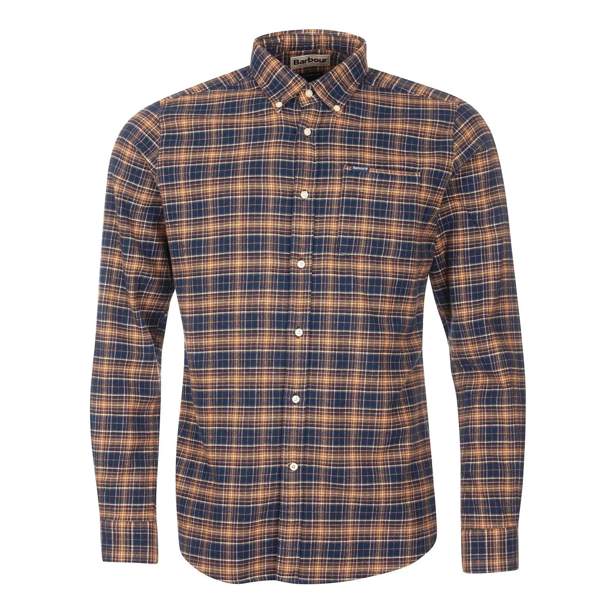 Camicia Uomo Barbour Alderton Tailored Blu Multicolor