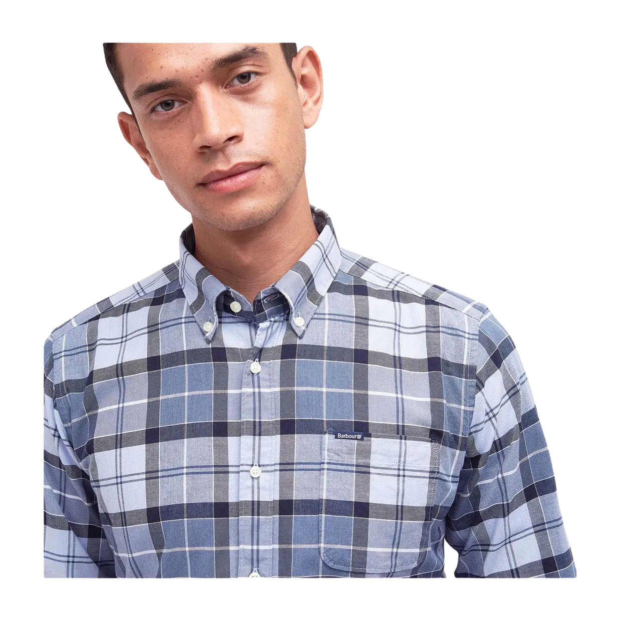 Camicia Uomo Barbour Lewis Tailored Blu Multicolor