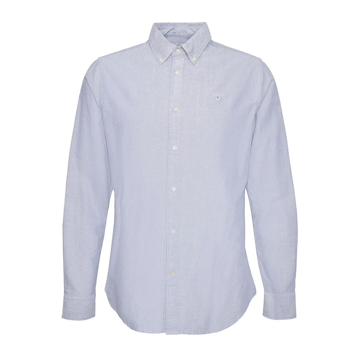 Camicia Uomo Barbour Oxford Tailored Blu Denim