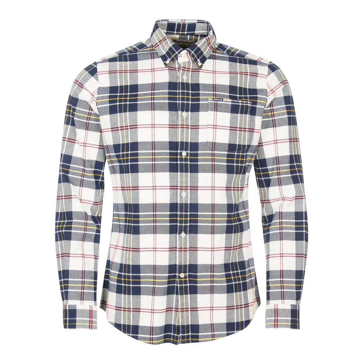 Camicia Uomo Barbour Ronan Tailored Check Ecru Multicolor