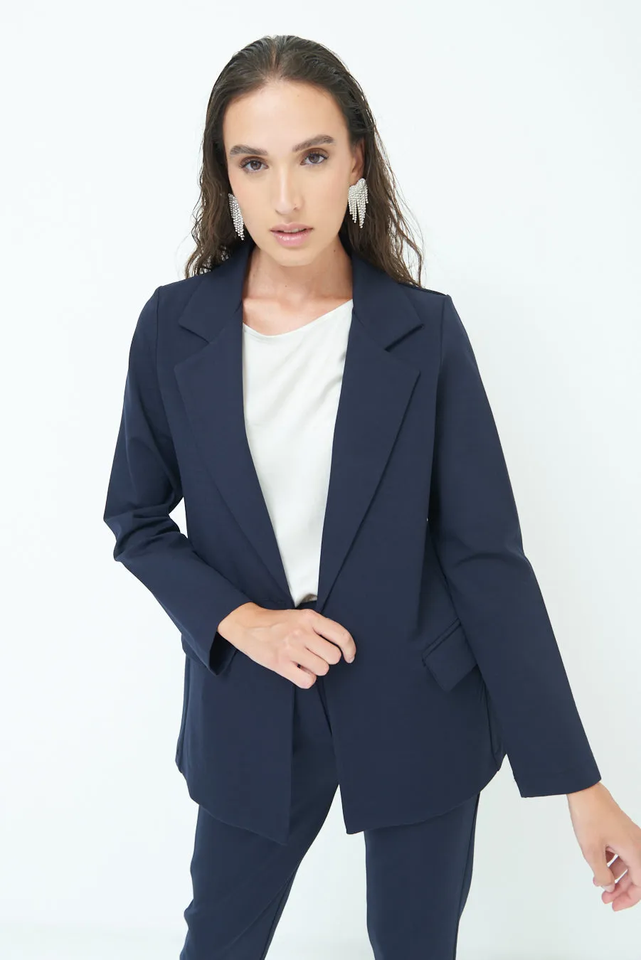 Chic tailored jacket with pockets wholesale