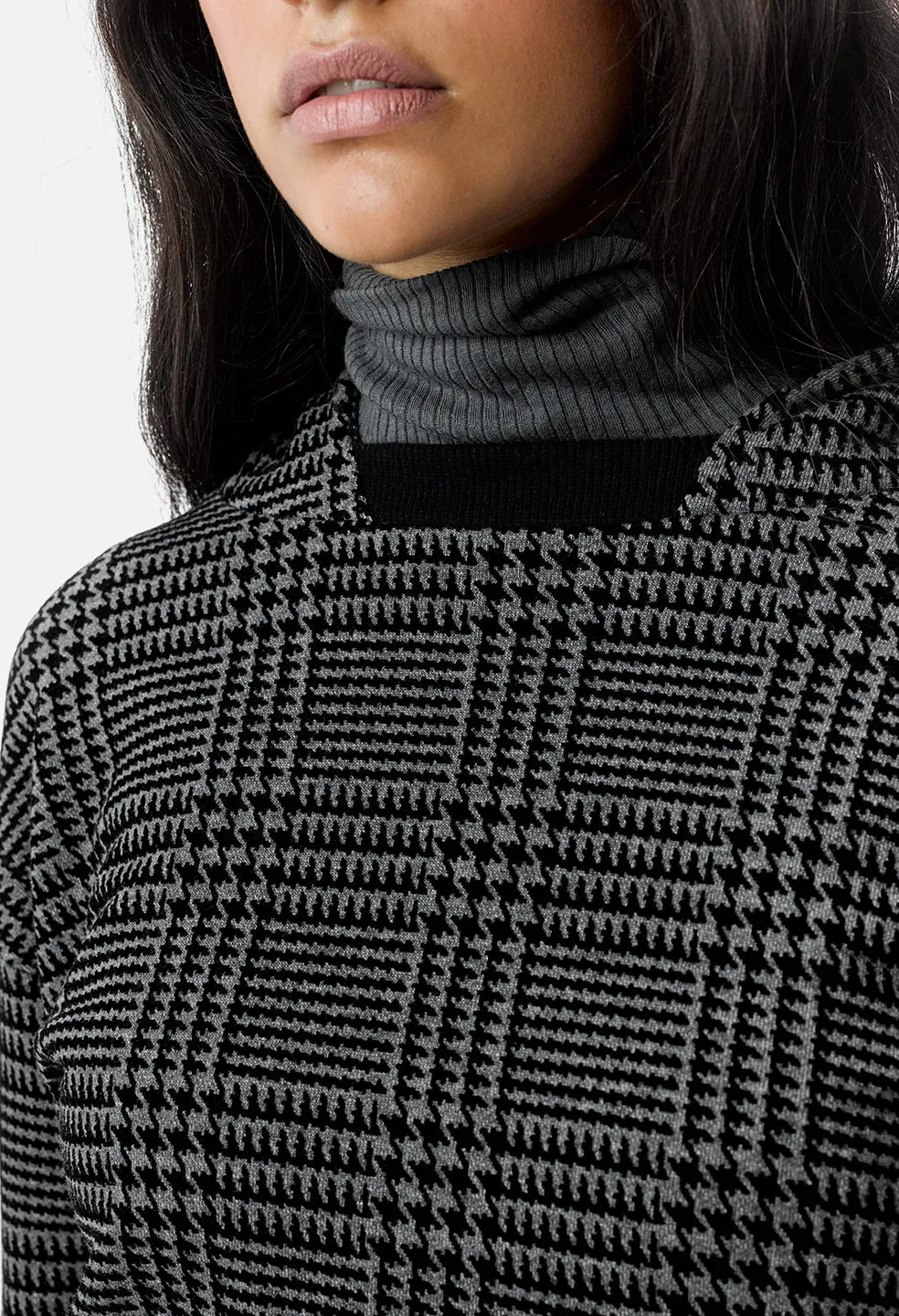 Cofer Hoodie / Houndstooth Charcoal