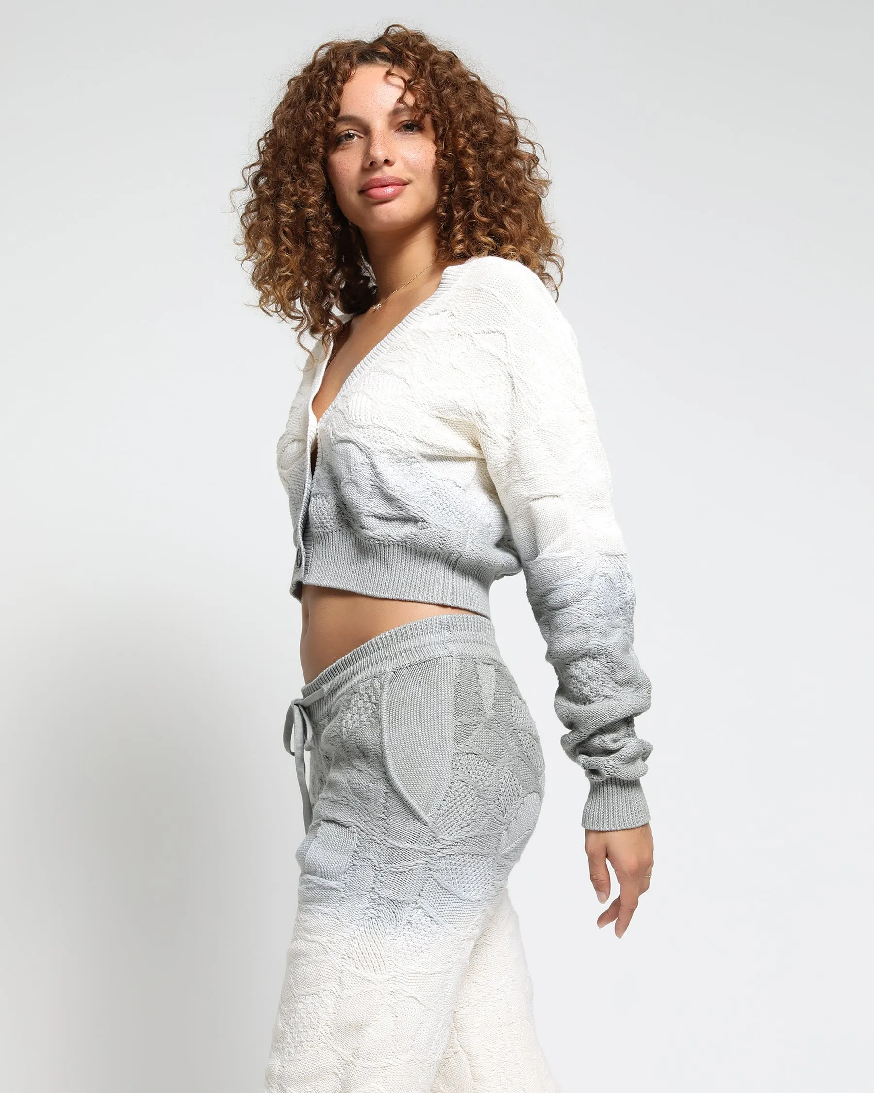 Crossover Netting Sweater Joggers