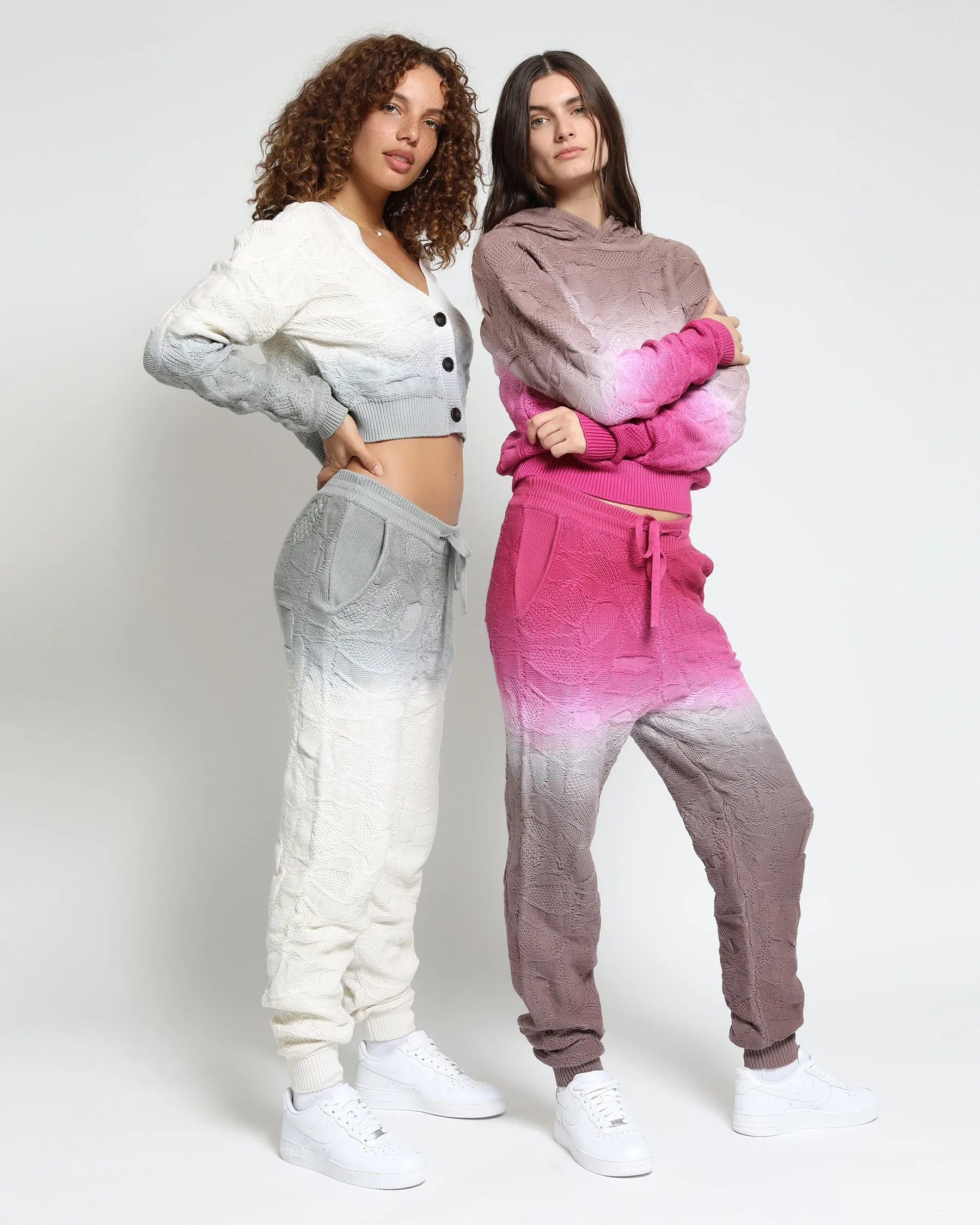 Crossover Netting Sweater Joggers