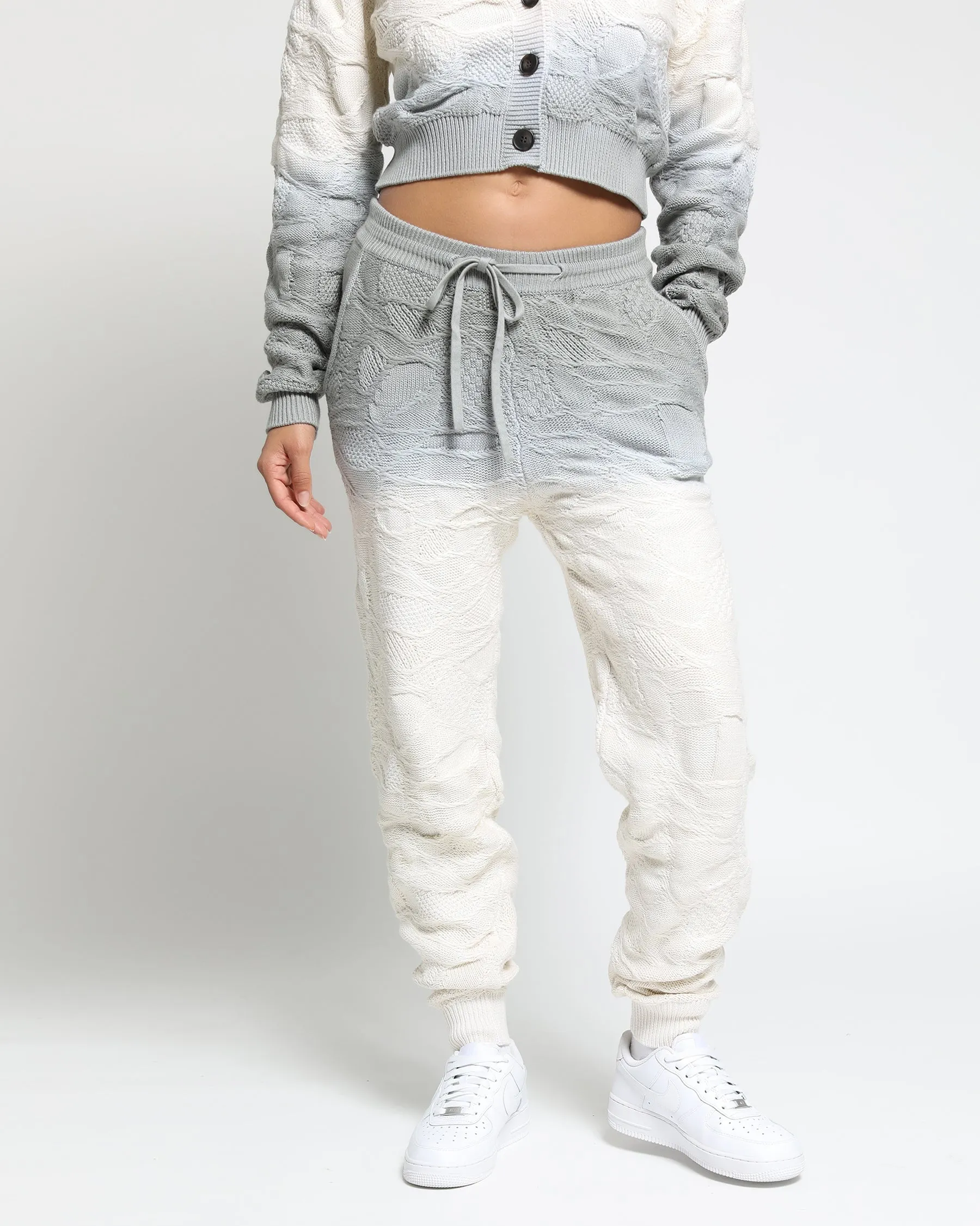 Crossover Netting Sweater Joggers