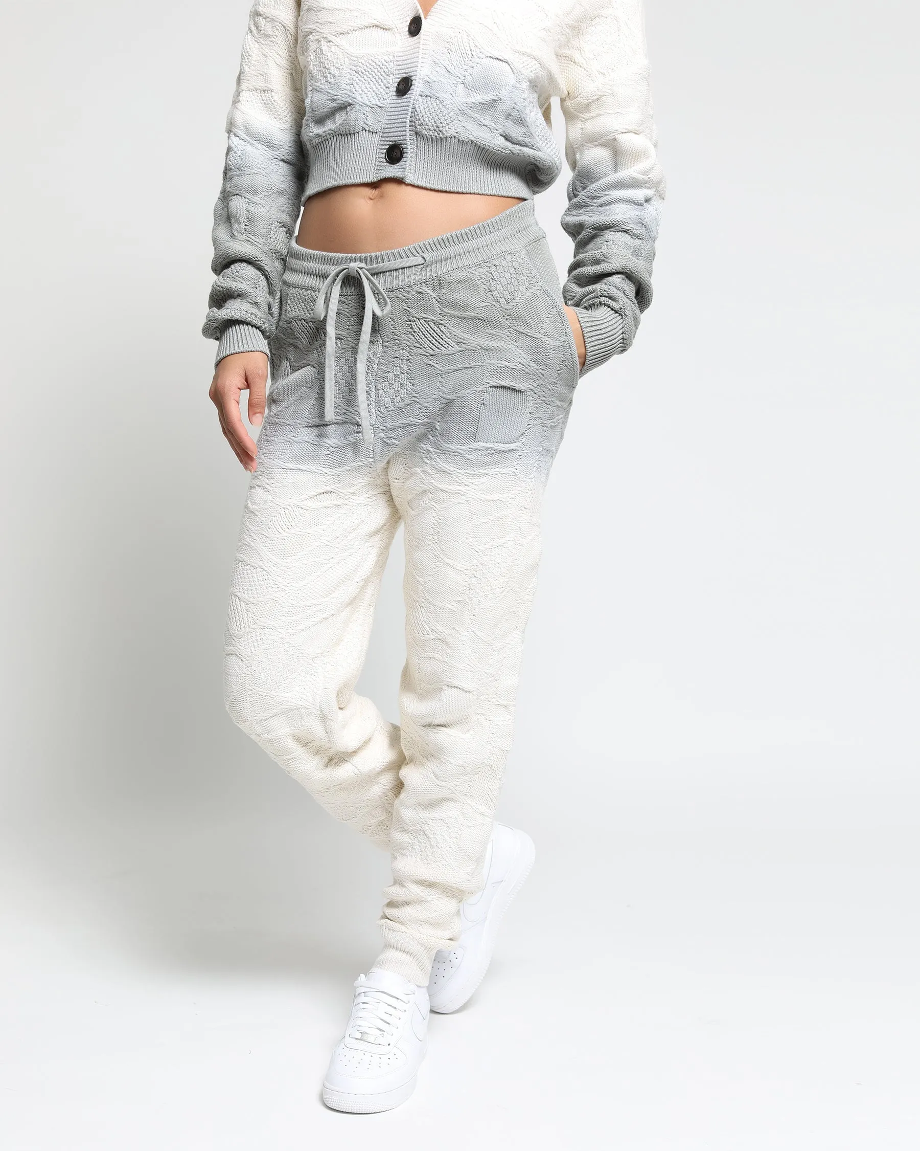 Crossover Netting Sweater Joggers