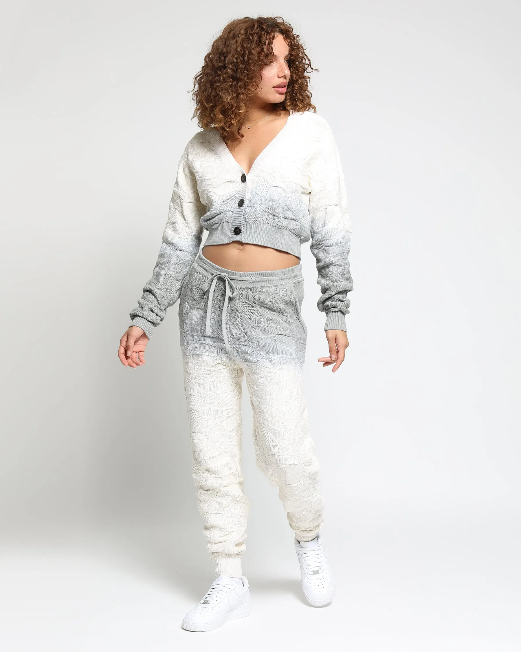 Crossover Netting Sweater Joggers