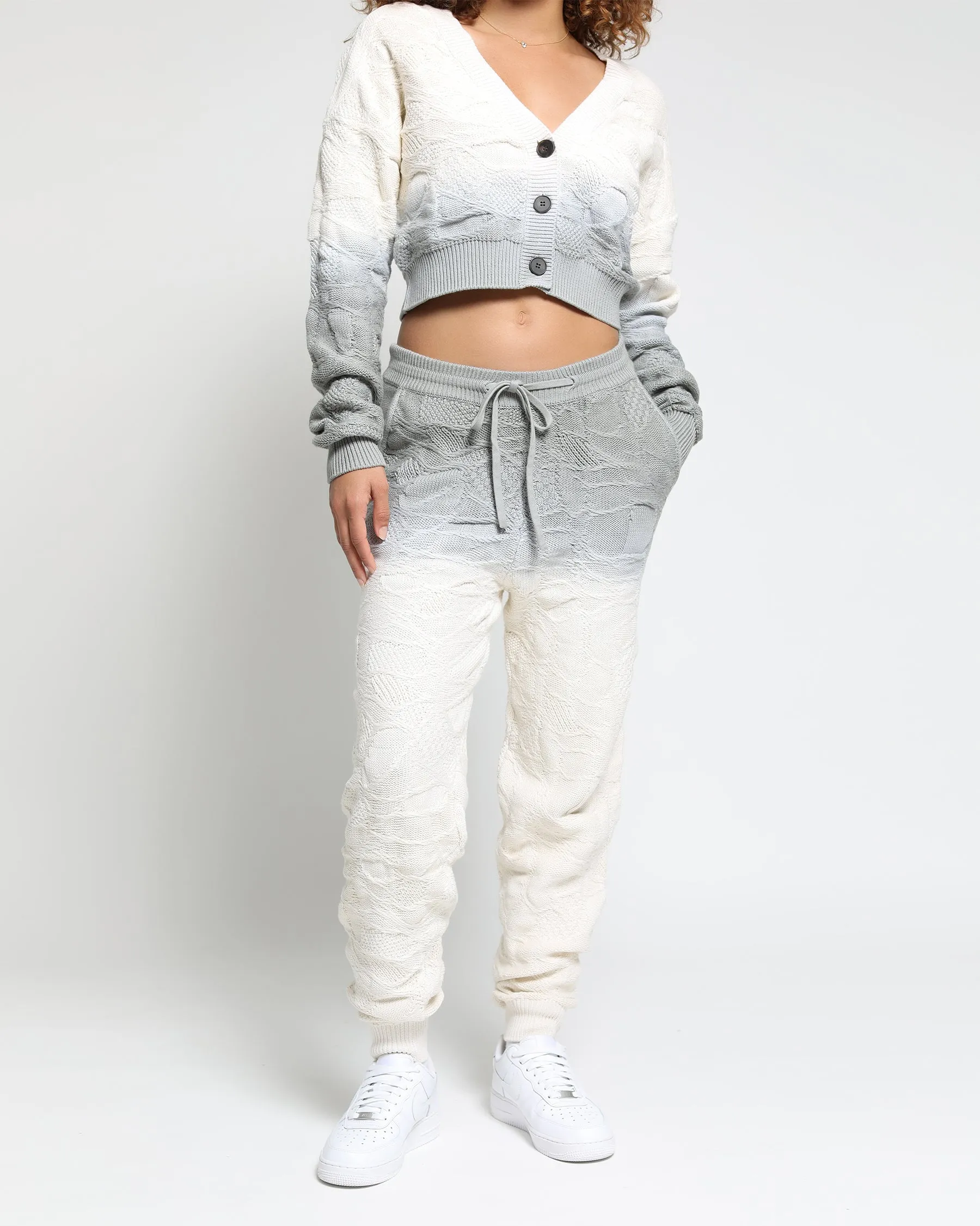 Crossover Netting Sweater Joggers