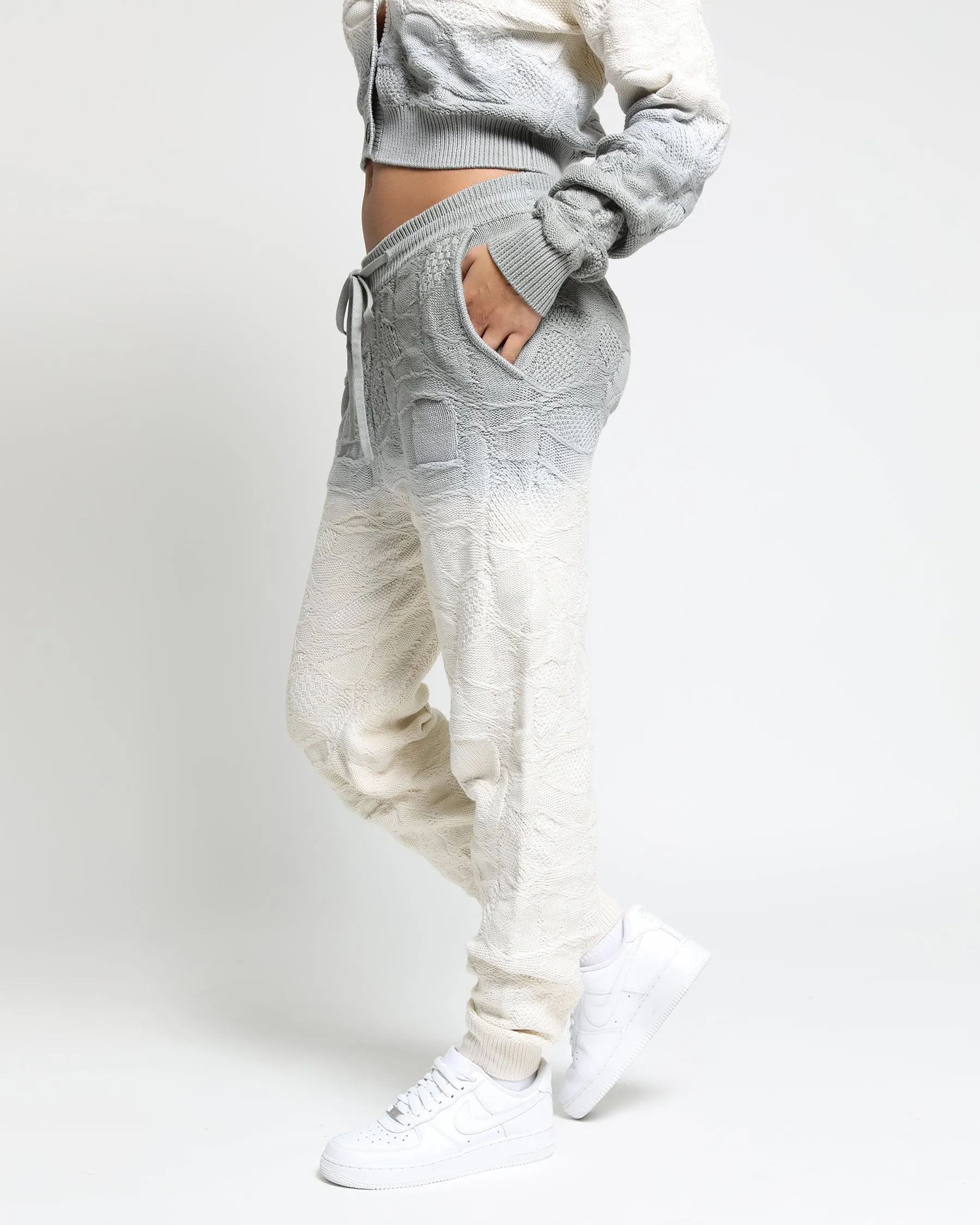 Crossover Netting Sweater Joggers