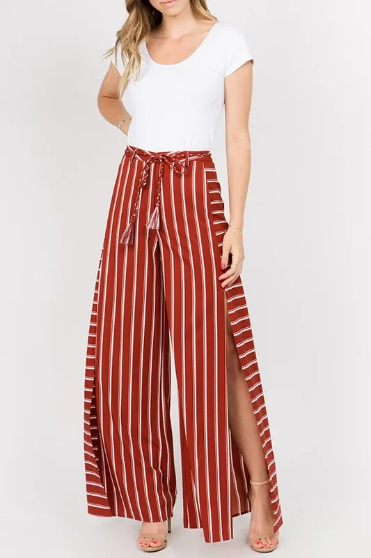 Darling Red Striped Pants