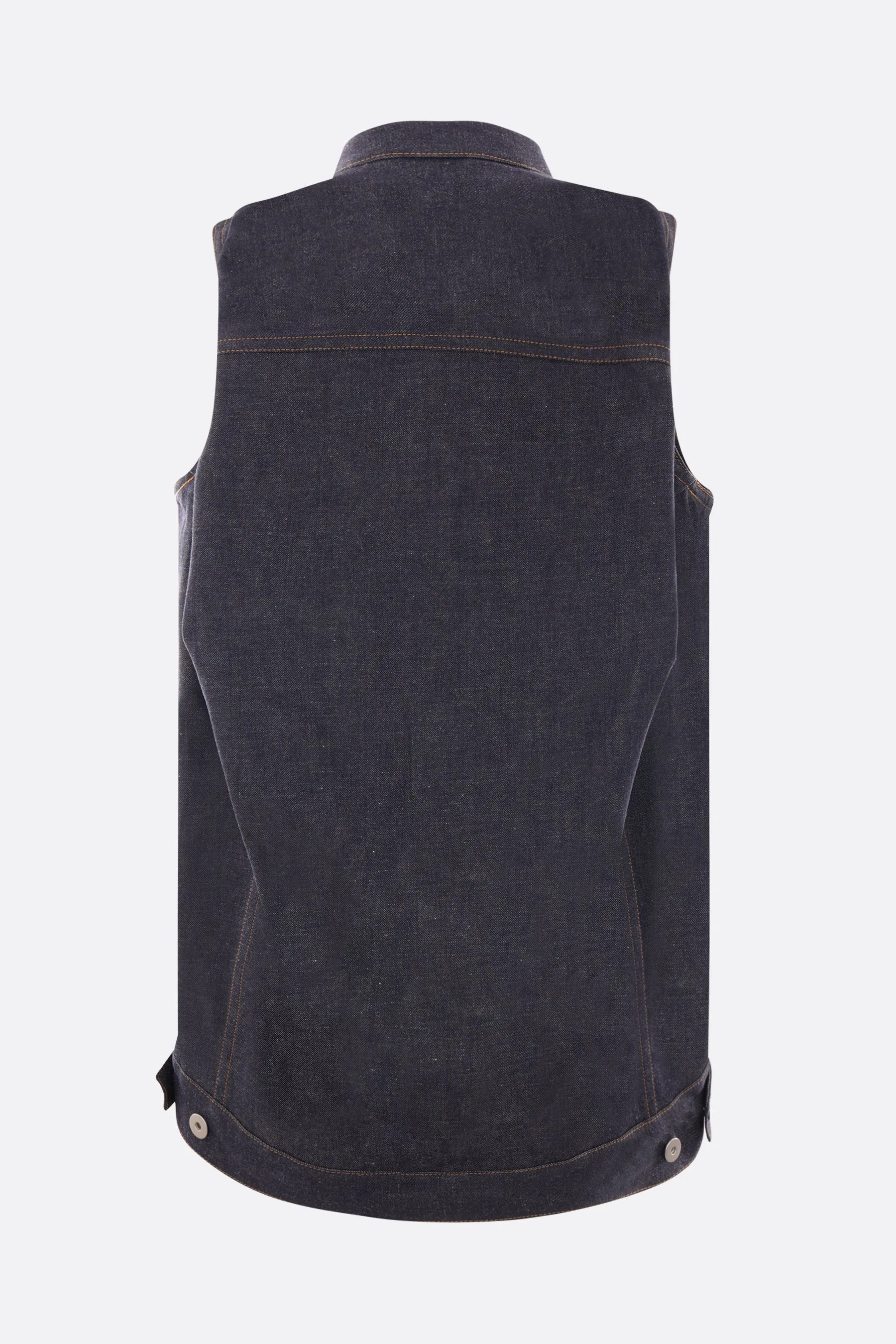 denim sleeveless dress