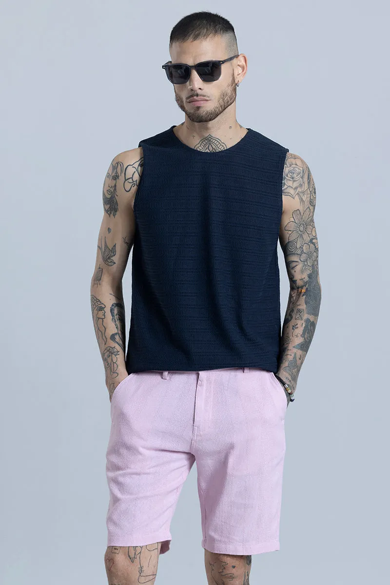 Electro Navy Sleeveless T-Shirt