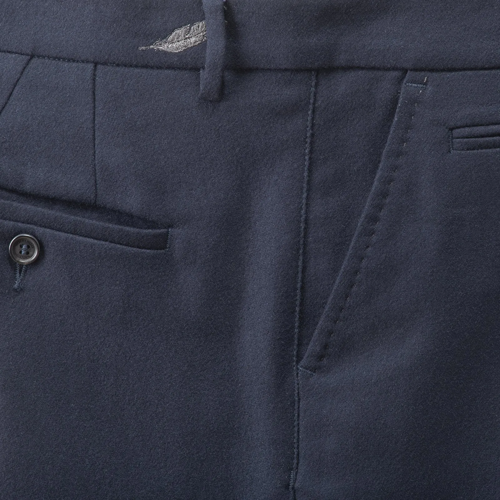 Felted Wool Tailored Chinos