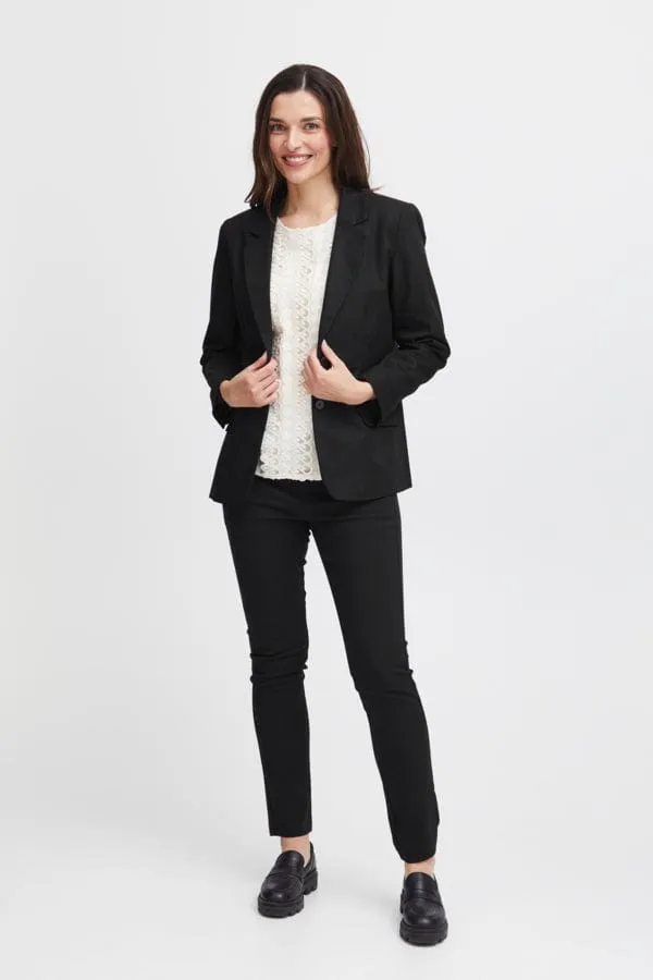 Fransa Tailored Blazer Black