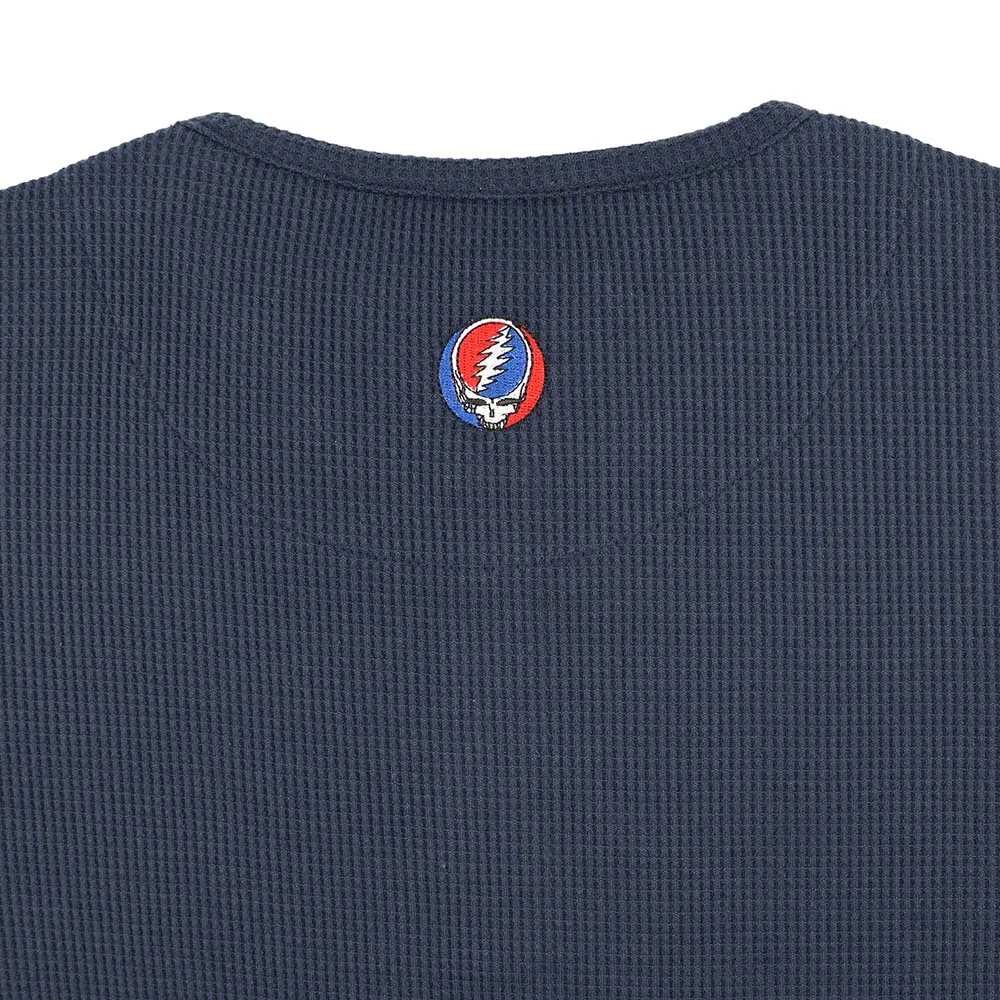 Grateful Dead | Thermal Henley | Navy Steal Your Face