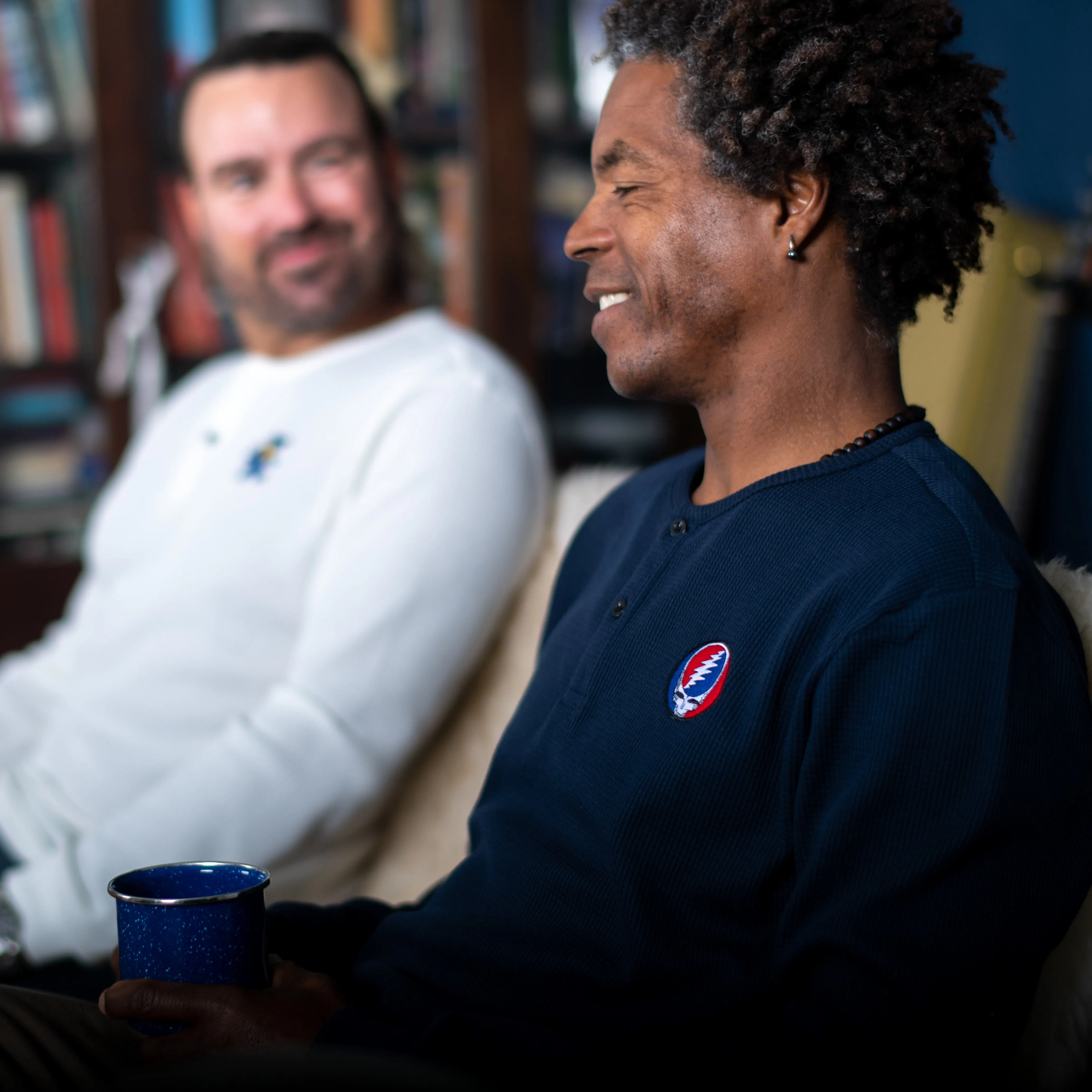 Grateful Dead | Thermal Henley | Navy Steal Your Face