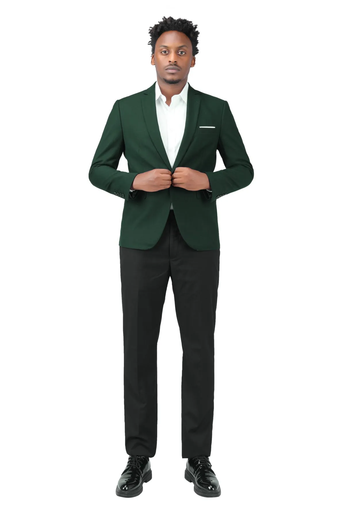 Green Stylish Blazer One Button Casual Blazer